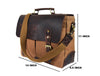 Prato Canvas Messenger Bag - Beige - Aaron Leather Goods