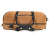Vermont Leather Suede Weekender Bag - Brown - Aaron Leather Goods