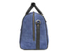 Pomona Leather Suede Weekender Bag - Blue - Aaron Leather Goods
