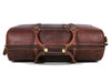 Taranto Leather Weekender Bag - Tan - Aaron Leather Goods