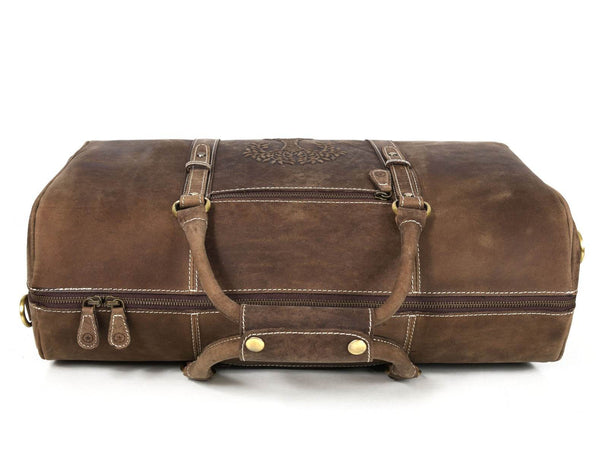 US Ranger Recon Leather Duffle Bag - Aaron Leather Goods