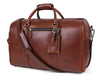 Austin Leather Overnight Bag - Walnut - Aaron Leather Goods