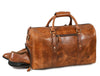 Austin Leather Overnight Bag - Cerulian - Aaron Leather Goods