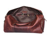Arezzo Leather Overnight Bag - Walnut Brown - Aaron Leather Goods
