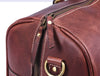 Arezzo Leather Overnight Bag - Walnut Brown - Aaron Leather Goods