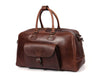 Bordeaux Leather Duffle Bag – Walnut Brown - Aaron Leather Goods