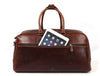 Bordeaux Leather Duffle Bag – Walnut Brown - Aaron Leather Goods