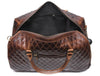Ascend Quilted Leather Trolley Bag- Brown - Aaron Leather Goods