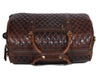 Ascend Quilted Leather Trolley Bag- Brown - Aaron Leather Goods