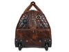 Ascend Quilted Leather Trolley Bag- Brown - Aaron Leather Goods