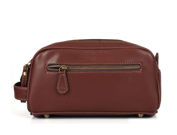 Omaha Leather Toiletry Bag - Multicolor - Aaron Leather Goods