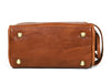 Omaha Leather Toiletry Bag - Tawny Brown - Aaron Leather Goods