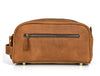 Omaha Leather Toiletry Bag - Tortilla Brown - Aaron Leather Goods