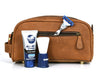 Omaha Leather Toiletry Bag - Tortilla Brown - Aaron Leather Goods
