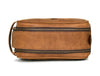 Omaha Leather Toiletry Bag - Tortilla Brown - Aaron Leather Goods