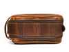 Omaha Leather Toiletry Bag - Penny Brown - Aaron Leather Goods