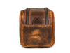 Omaha Leather Toiletry Bag - Penny Brown - Aaron Leather Goods