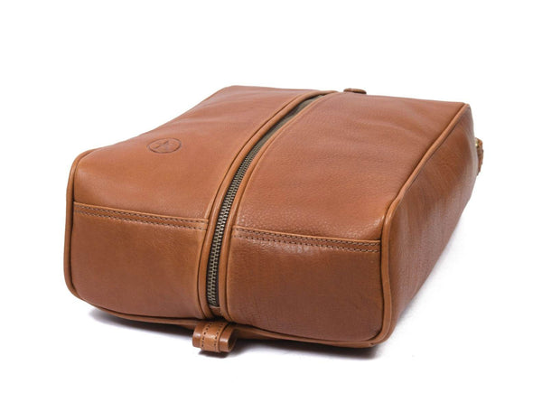 Andalusia Leather Shoe Bag - Tan ( WB - 118 - D ) - Aaron Leather Goods
