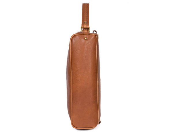 Andalusia Leather Shoe Bag - Tan ( WB - 118 - D ) - Aaron Leather Goods