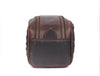 Dallas Upcycled Leather Toiletry Bag - Walnut - Aaron Leather Goods