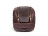 Dallas Upcycled Leather Toiletry Bag - Walnut - Aaron Leather Goods