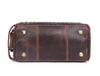 Dallas Upcycled Leather Toiletry Bag - Walnut - Aaron Leather Goods
