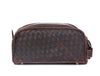 Dallas Upcycled Leather Toiletry Bag - Walnut - Aaron Leather Goods