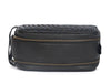 Dallas Upcycled Leather Toiletry Bag - Black - Aaron Leather Goods