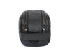 Dallas Upcycled Leather Toiletry Bag - Black - Aaron Leather Goods