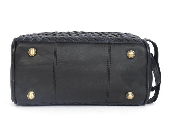 Dallas Upcycled Leather Toiletry Bag - Black - Aaron Leather Goods