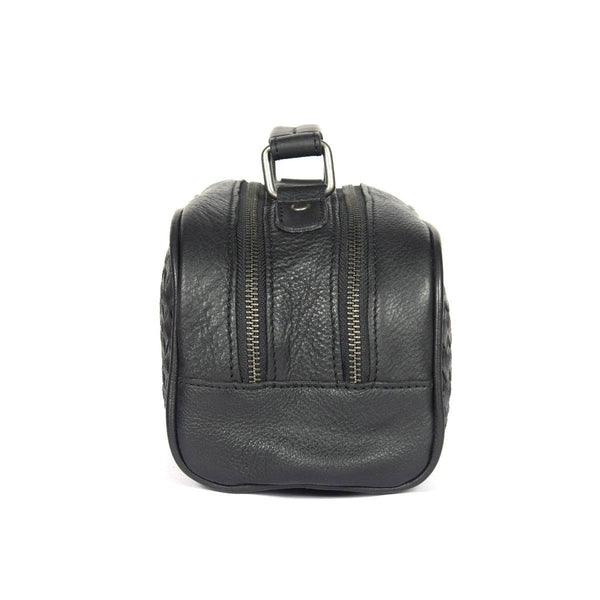 Atria Upcycled Leather Toiletry Bag - Aaron Leather Goods