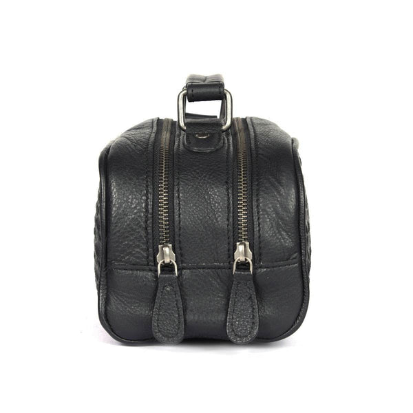 Atria Upcycled Leather Toiletry Bag - Aaron Leather Goods