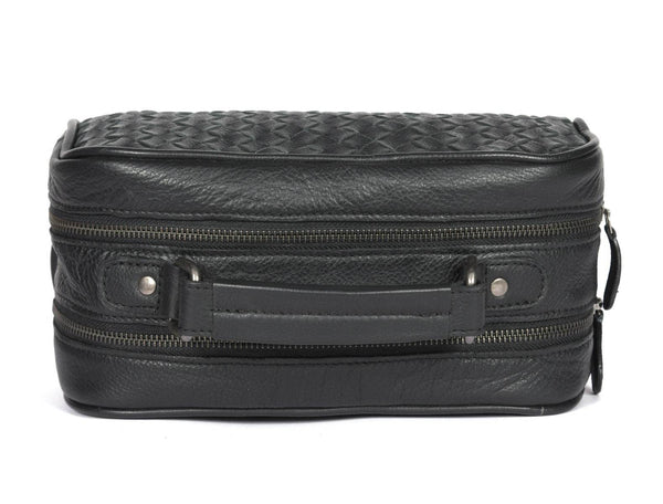 Atria Upcycled Leather Toiletry Bag - Aaron Leather Goods