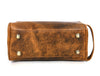 Tampa Leather Toiletry Bag - Caramel - Aaron Leather Goods