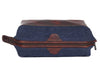 Rogue Leather Canvas Washbag - Aaron Leather Goods