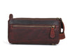 Arousa Leather Toiletry Bag - Walnut Brown - Aaron Leather Goods