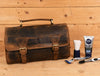 Lexington Leather Toiletry Bag - Vintage Brown - Aaron Leather Goods