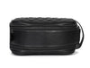 Ample Glide Quilted Leather Toiletry Bag - Black - Aaron Leather Goods