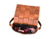 Cieza Sling Bag - Caramel Brown ( Upcycled Leather ) - Aaron Leather Goods