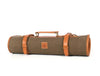 Malaga Canvas Knife Roll & Bag Combo - Moss Green - Aaron Leather Goods