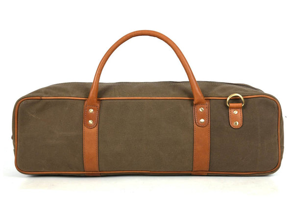 Malaga Canvas Knife Roll & Bag Combo - Moss Green - Aaron Leather Goods