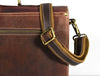 Phoenix Leather Briefcase - Walnut Brown - Aaron Leather Goods