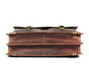 Phoenix Leather Briefcase - Walnut Brown - Aaron Leather Goods