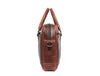 Broadway Leather Office Bag – Walnut Brown - Aaron Leather Goods