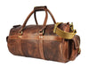 Pamplona Leather Duffle Bag - Walnut Brown - Aaron Leather Goods