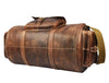 Pamplona Leather Duffle Bag - Walnut Brown - Aaron Leather Goods