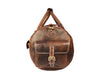 Pamplona Leather Duffle Bag - Walnut Brown - Aaron Leather Goods