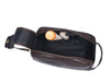 Omaha Leather Toiletry Bag - Walnut Brown - Aaron Leather Goods