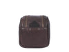 Omaha Leather Toiletry Bag - Walnut Brown - Aaron Leather Goods