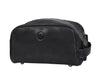 Omaha Leather Toiletry Bag - Raven Black - Aaron Leather Goods